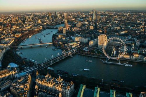 Birds eye view on Waterloo